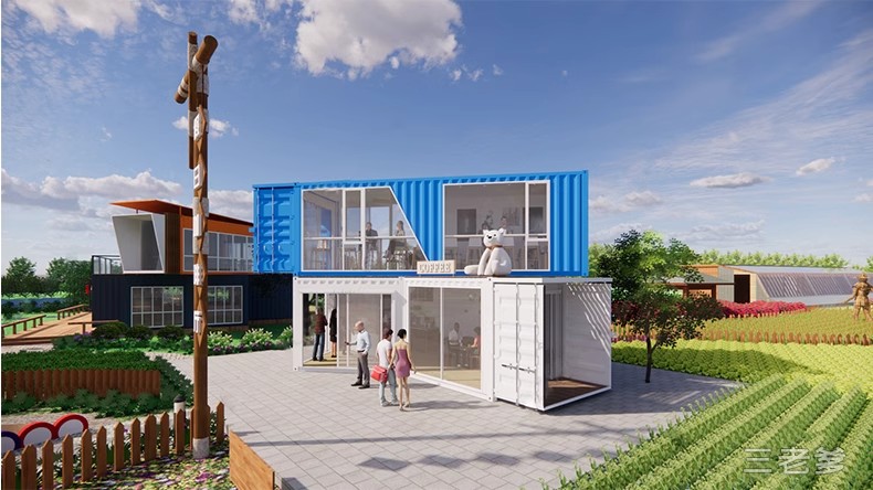 图片[39]-集装箱改造LOFT工业风民宿咖啡厅书吧奶茶店别墅建筑SU模型CAD图-大怪兽分享