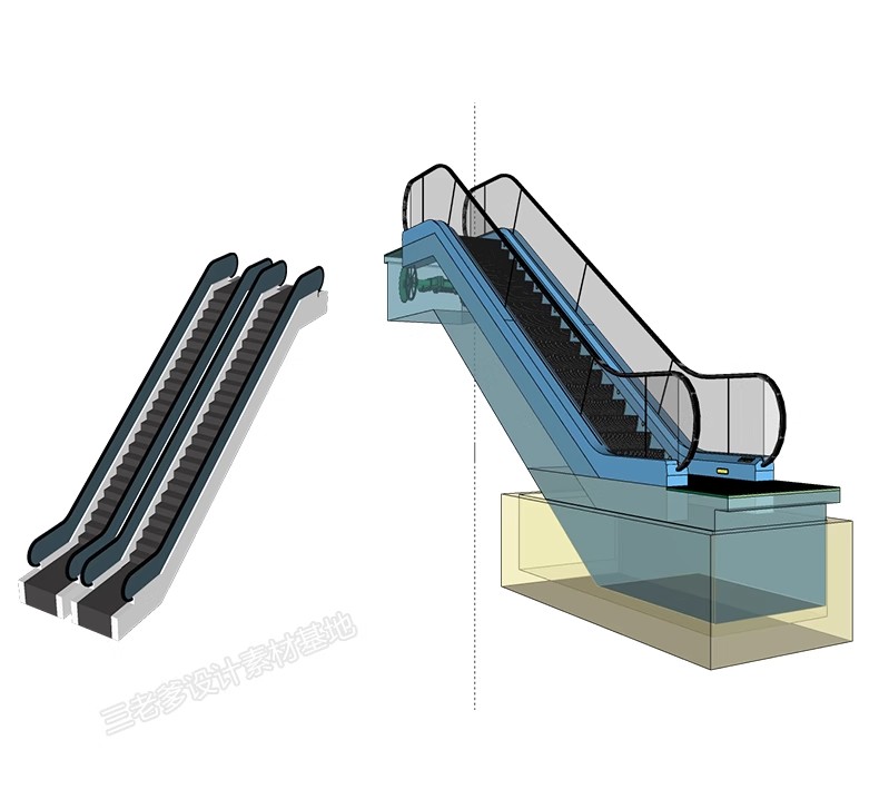 图片[31]-现代电梯门SU模型垂直升降客梯商场观光电梯玻璃货梯轿厢草图大师-大怪兽分享