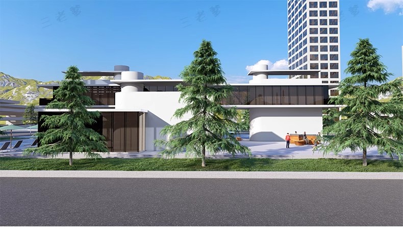图片[49]-文创园室外商业街步行街购物广场音乐街古街SU模型建筑规划设计-大怪兽分享