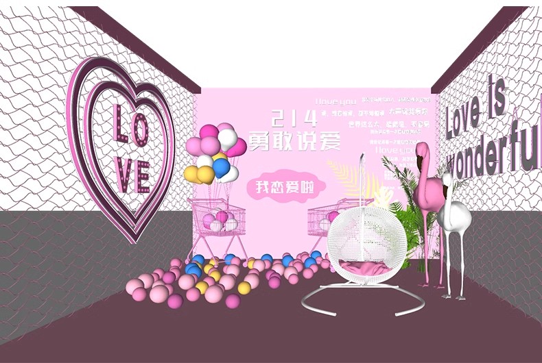 图片[31]-网红风橱窗饰品摆件美陈服装商场SU模型婚礼婚庆现场背景草图大师-大怪兽分享