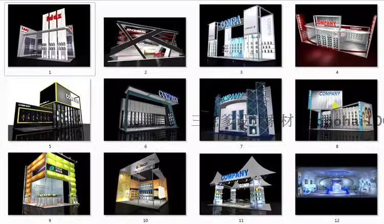 图片[39]-2025展览展会展厅展台展示设计3d模型配CAD施工图3dmax效果图素材-大怪兽分享