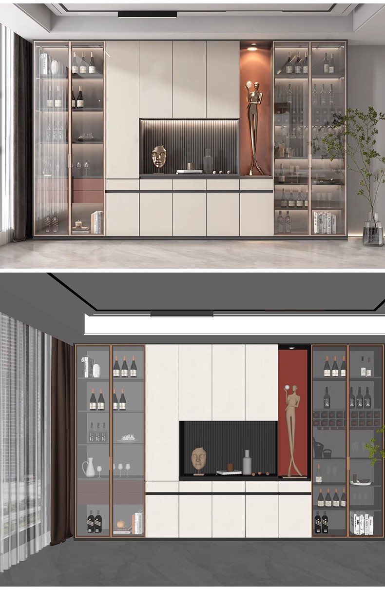 图片[40]-酒柜Sketchup模型库室内家装餐厅置物架博古柜子家具SU模草图大师-大怪兽分享
