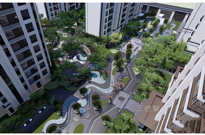 图片[22]-住宅小区居住区景观园林SU模型别墅区现代庭院宅间小品草图大师-大怪兽分享