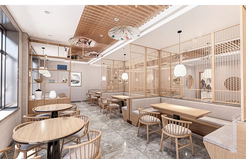 图片[31]-草图大师新中式风格餐饮店铺门头中餐厅餐馆快餐店室内设计SU模型-大怪兽分享
