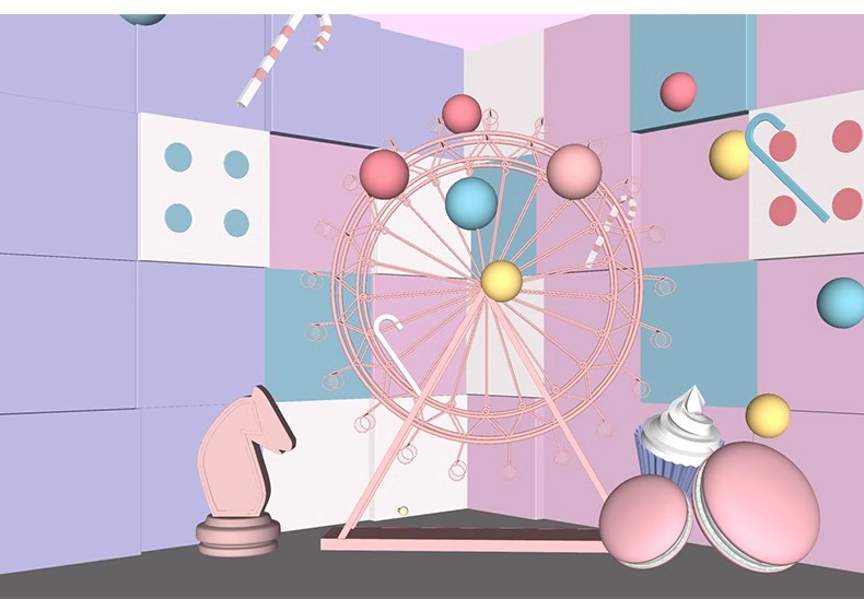 图片[32]-网红风橱窗饰品摆件美陈服装商场SU模型婚礼婚庆现场背景草图大师-大怪兽分享