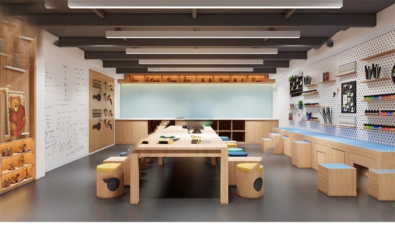 图片[41]-DIY手工坊木工陶艺馆幼儿园教室美工木作培训工坊草图大师su模型-大怪兽分享
