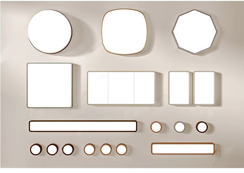 图片[23]-草图大师现代轻奢欧式客厅餐厅卧室方形圆形吸顶灯盘灯灯具SU模型-大怪兽分享