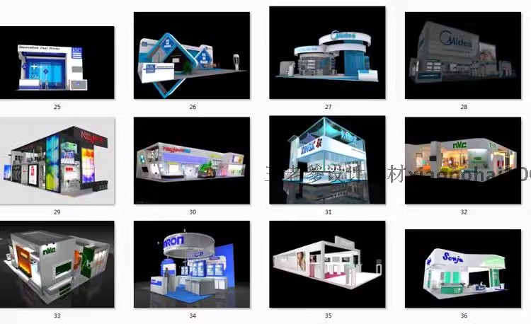 图片[41]-2025展览展会展厅展台展示设计3d模型配CAD施工图3dmax效果图素材-大怪兽分享