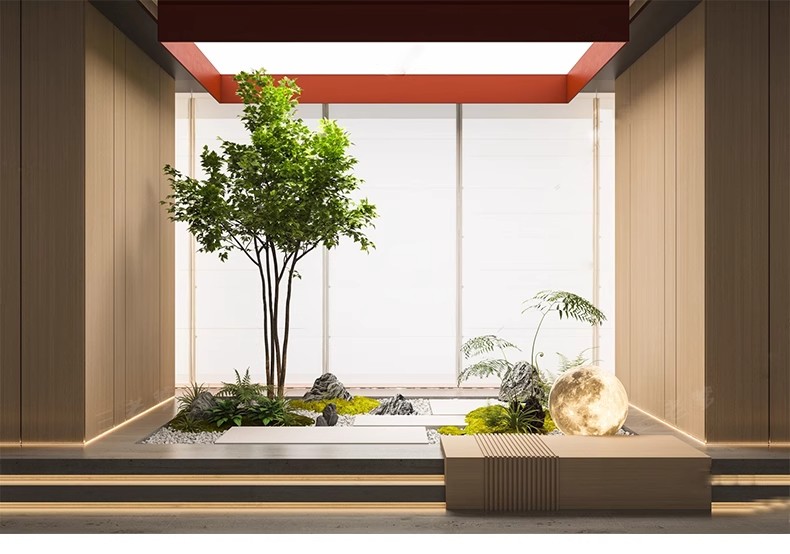 图片[24]-2025室内造景庭院景观小品3d模型中式植物绿植花园3dmax模型素材-大怪兽分享