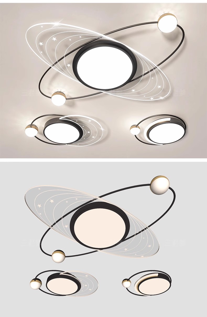图片[25]-草图大师现代轻奢欧式客厅餐厅卧室方形圆形吸顶灯盘灯灯具SU模型-大怪兽分享