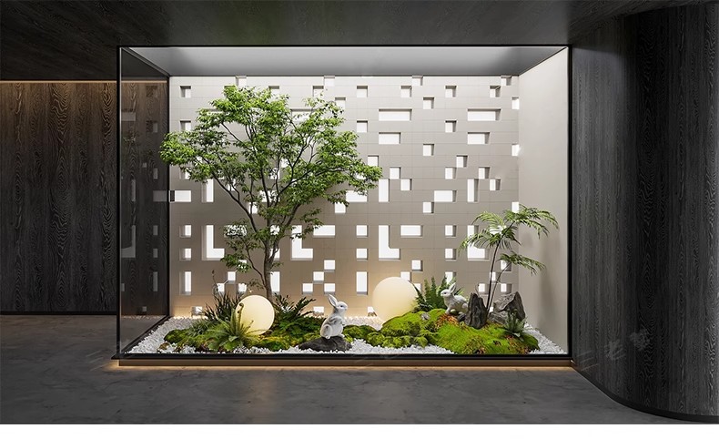 图片[25]-2025室内造景庭院景观小品3d模型中式植物绿植花园3dmax模型素材-大怪兽分享