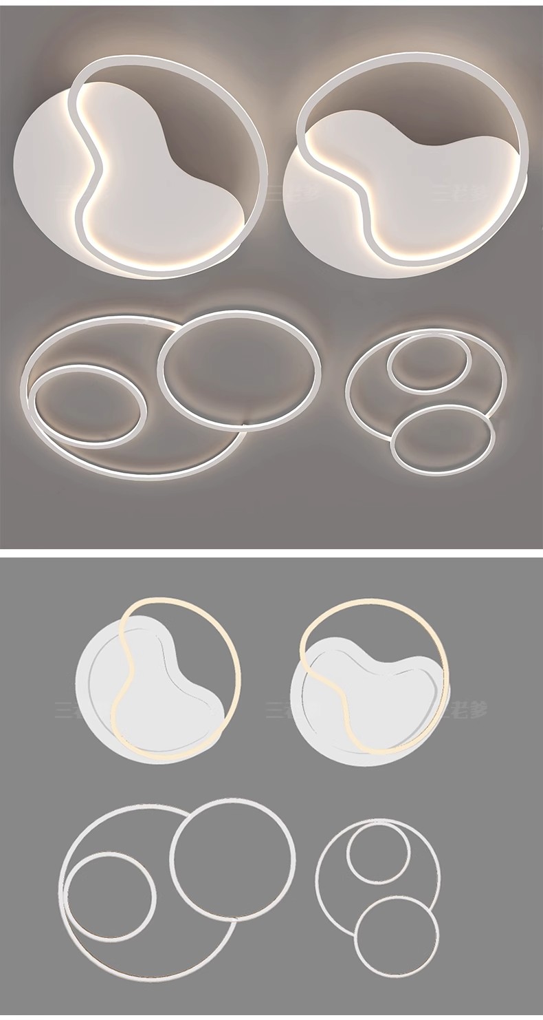 图片[26]-草图大师现代轻奢欧式客厅餐厅卧室方形圆形吸顶灯盘灯灯具SU模型-大怪兽分享