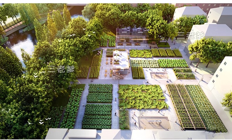 图片[26]-农村乡村田园庭院子蔬菜种植园农家乐菜地菜园栅栏草图大师SU模型-大怪兽分享