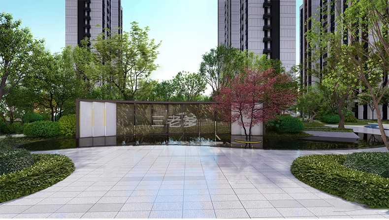 图片[27]-住宅小区居住区景观园林SU模型别墅区现代庭院宅间小品草图大师-大怪兽分享