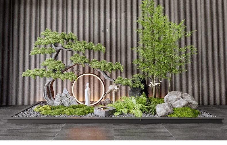 图片[27]-2025室内造景庭院景观小品3d模型中式植物绿植花园3dmax模型素材-大怪兽分享