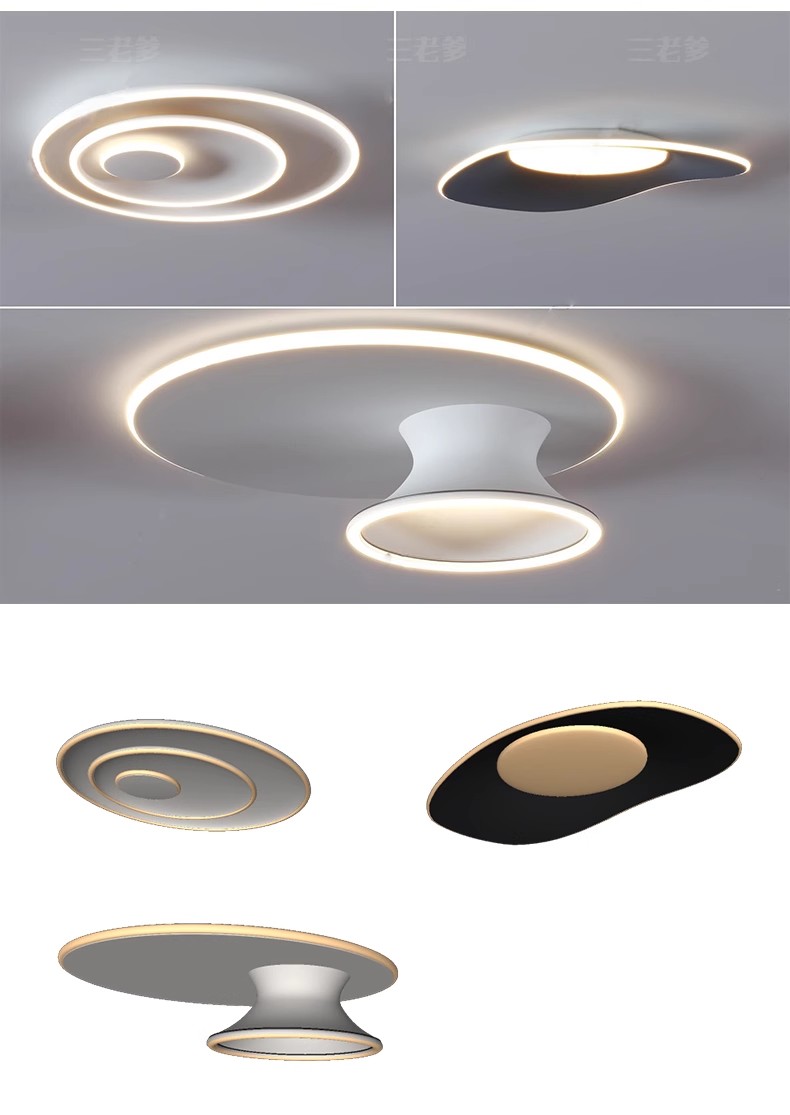 图片[28]-草图大师现代轻奢欧式客厅餐厅卧室方形圆形吸顶灯盘灯灯具SU模型-大怪兽分享