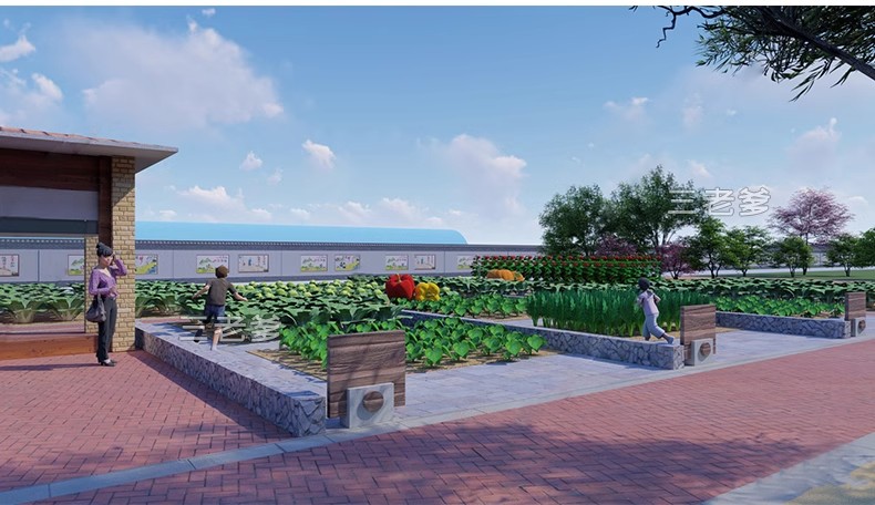 图片[29]-农村乡村田园庭院子蔬菜种植园农家乐菜地菜园栅栏草图大师SU模型-大怪兽分享