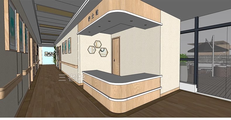 图片[48]-草图大师现代养老院福利院疗养中心大厅活动室卧室SU模型室内设计-大怪兽分享