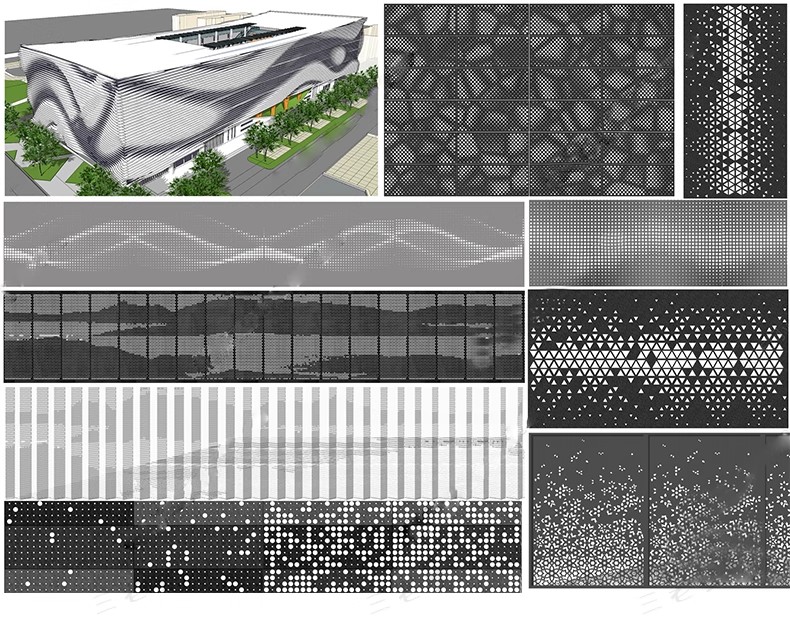 图片[40]-现代异形曲面格栅建筑外立面SU模型商业街镂空装饰墙表皮sketchup-大怪兽分享