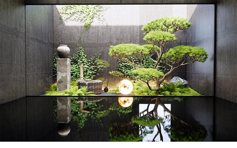 图片[30]-2025室内造景庭院景观小品3d模型中式植物绿植花园3dmax模型素材-大怪兽分享