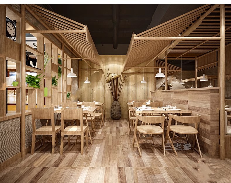 图片[40]-草图大师新中式风格餐饮店铺门头中餐厅餐馆快餐店室内设计SU模型-大怪兽分享