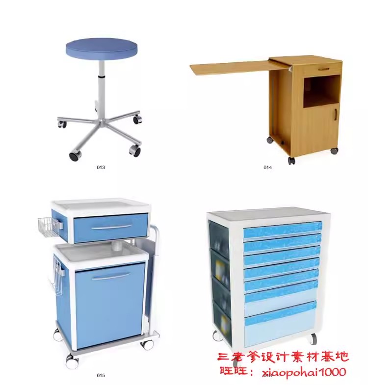 图片[14]-医院设计cad施工图药店病房护士站诊所医疗室设备3D模型素材3dmax-大怪兽分享