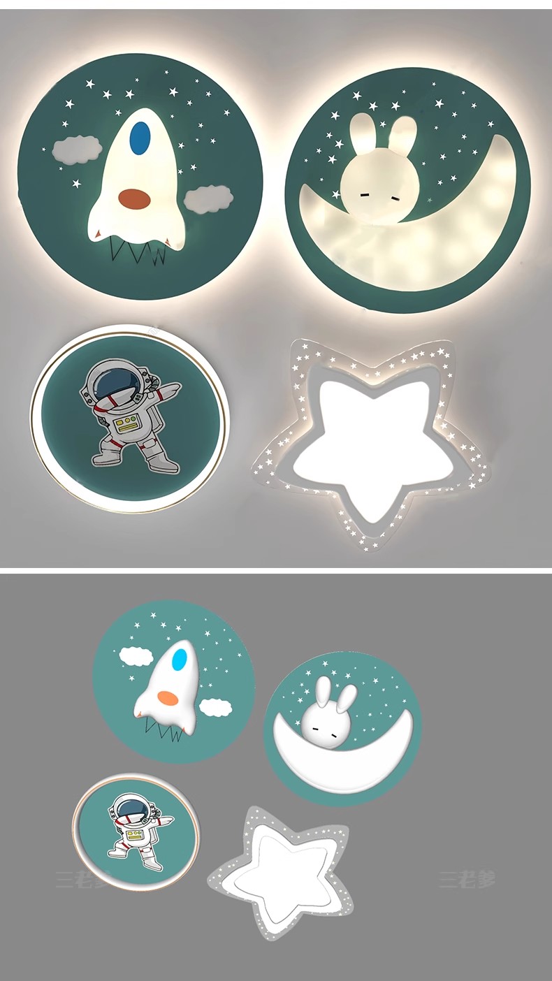 图片[32]-草图大师现代轻奢欧式客厅餐厅卧室方形圆形吸顶灯盘灯灯具SU模型-大怪兽分享