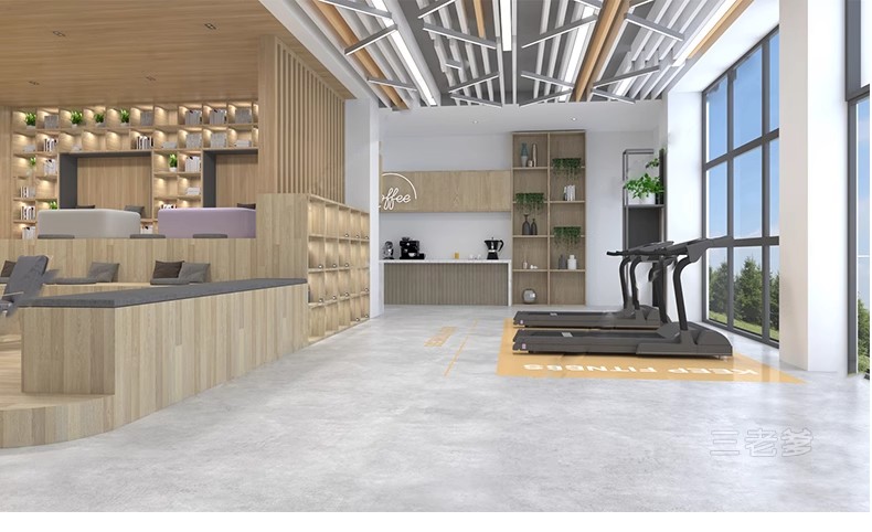 图片[40]-现代工业风健身房SU模型配套CAD施工图俱乐部私教瑜伽室草图大师-大怪兽分享