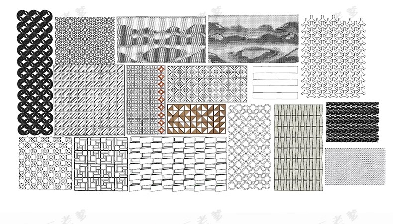 图片[42]-现代异形曲面格栅建筑外立面SU模型商业街镂空装饰墙表皮sketchup-大怪兽分享