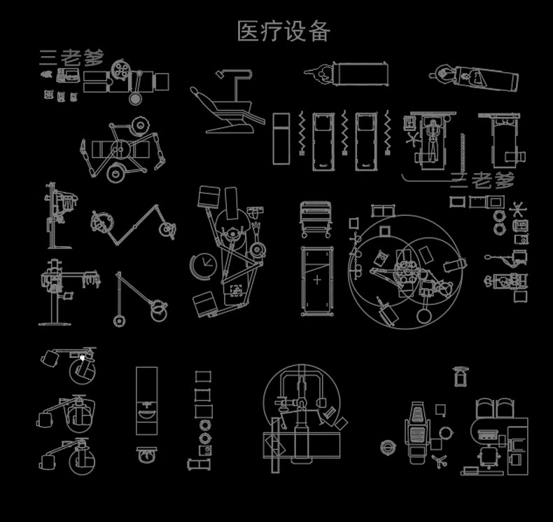 图片[52]-理发店CAD施工图美发厅洗头房沙龙平面布置布局室内图库器材美甲-大怪兽分享