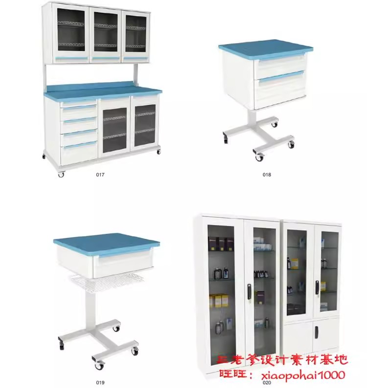 图片[15]-医院设计cad施工图药店病房护士站诊所医疗室设备3D模型素材3dmax-大怪兽分享
