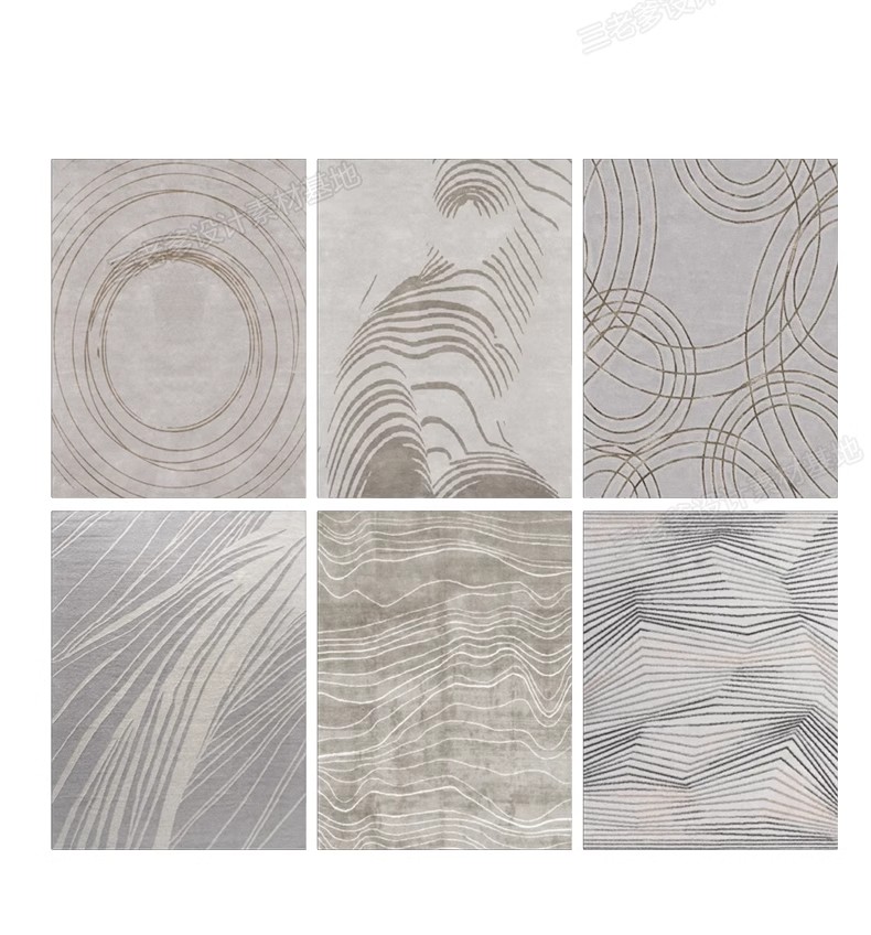 图片[32]-草图大师地毯su模型室内设计欧式美式现代软装布艺织物地垫图案库-大怪兽分享