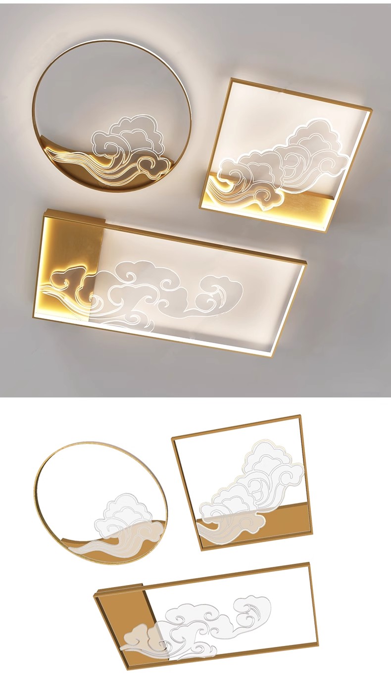 图片[33]-草图大师现代轻奢欧式客厅餐厅卧室方形圆形吸顶灯盘灯灯具SU模型-大怪兽分享