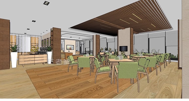 图片[51]-草图大师现代养老院福利院疗养中心大厅活动室卧室SU模型室内设计-大怪兽分享