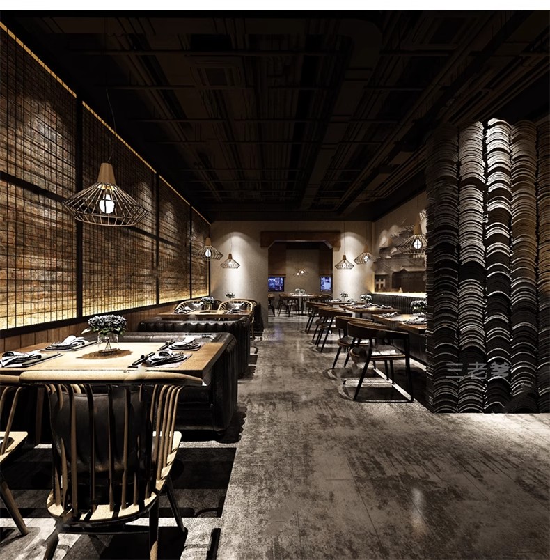 图片[42]-草图大师新中式风格餐饮店铺门头中餐厅餐馆快餐店室内设计SU模型-大怪兽分享