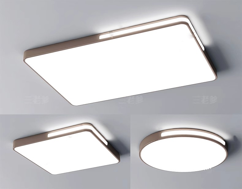 图片[34]-草图大师现代轻奢欧式客厅餐厅卧室方形圆形吸顶灯盘灯灯具SU模型-大怪兽分享