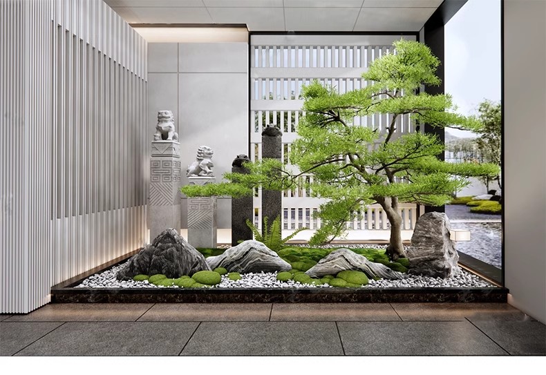 图片[34]-2025室内造景庭院景观小品3d模型中式植物绿植花园3dmax模型素材-大怪兽分享