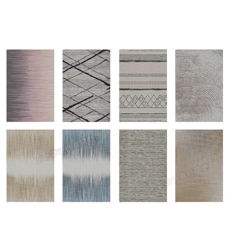 图片[34]-草图大师地毯su模型室内设计欧式美式现代软装布艺织物地垫图案库-大怪兽分享