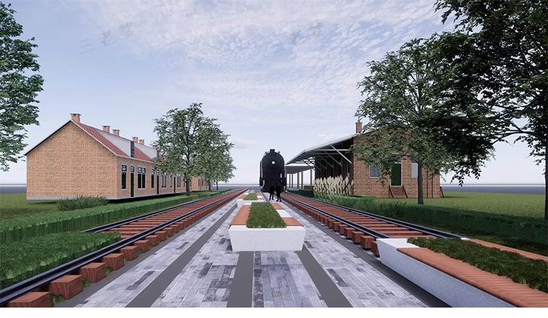 图片[35]-仓库工厂旧厂房改造LOFT公园办公楼创意园区cad工业风遗址su模型-大怪兽分享