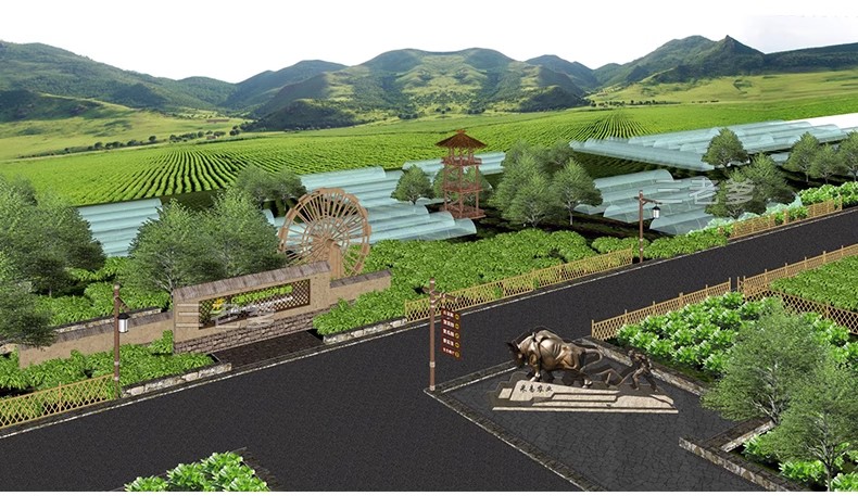 图片[36]-农村乡村田园庭院子蔬菜种植园农家乐菜地菜园栅栏草图大师SU模型-大怪兽分享