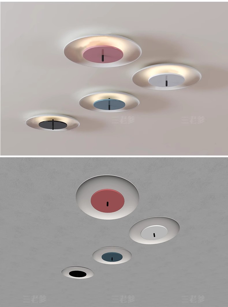 图片[38]-草图大师现代轻奢欧式客厅餐厅卧室方形圆形吸顶灯盘灯灯具SU模型-大怪兽分享