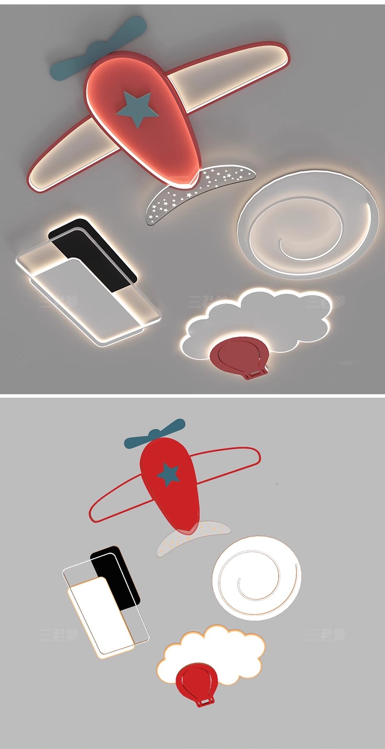 图片[39]-草图大师现代轻奢欧式客厅餐厅卧室方形圆形吸顶灯盘灯灯具SU模型-大怪兽分享