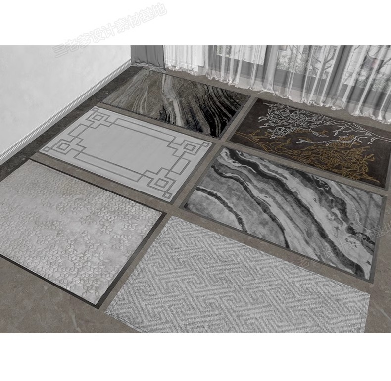 图片[39]-草图大师地毯su模型室内设计欧式美式现代软装布艺织物地垫图案库-大怪兽分享