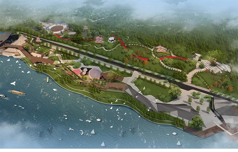 图片[24]-现代滨水滨河湿地河道公园规划广场园林景观SU模型素材CAD施工图-大怪兽分享