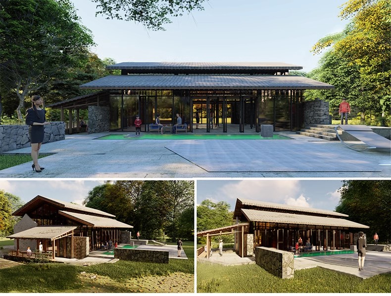 图片[58]-乡村民居美丽新农村民宿民房住宅乡镇改造新中式建筑自建房su模型-大怪兽分享