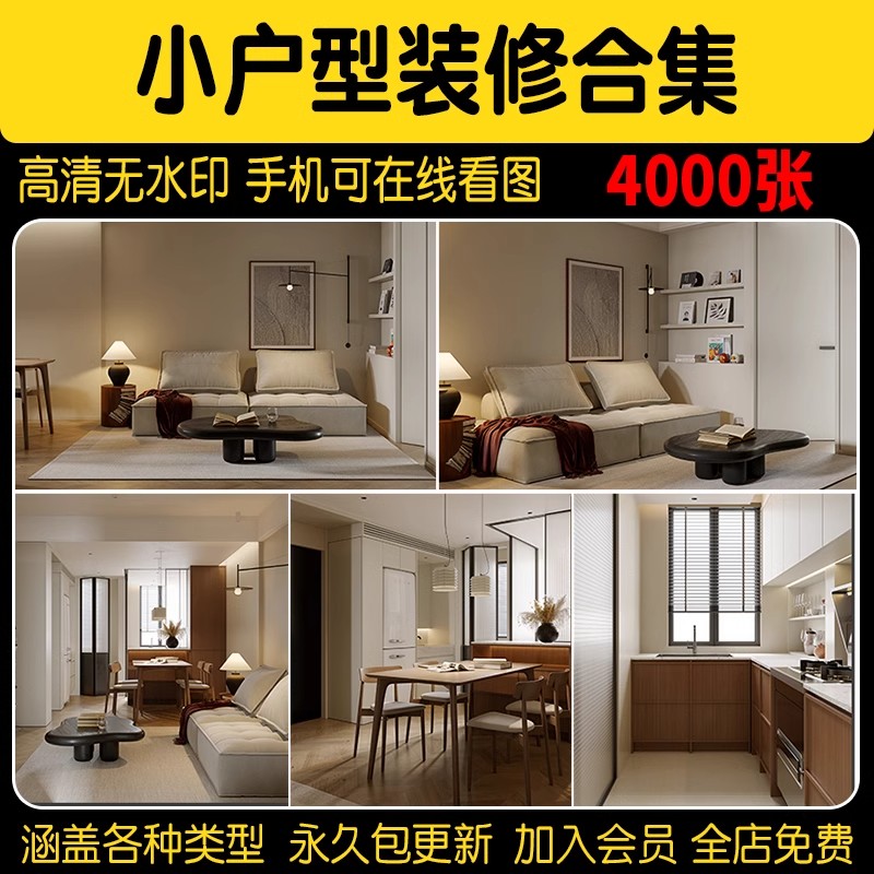 一居室两二居室一厅小户型装修设计实景效果图现代室内参考图全屋-大怪兽分享