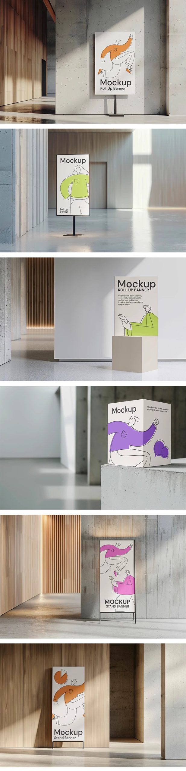 图片[3]-室内路引导视牌指示牌水牌广告海报效果展示贴图样机PSD设计素材-大怪兽分享