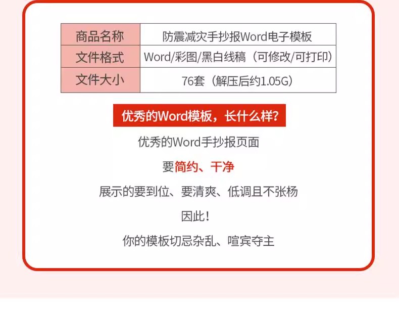 图片[2]-全国防震减灾日地震知识电子版小报地震急救逃生手抄报黑板报模板-大怪兽分享