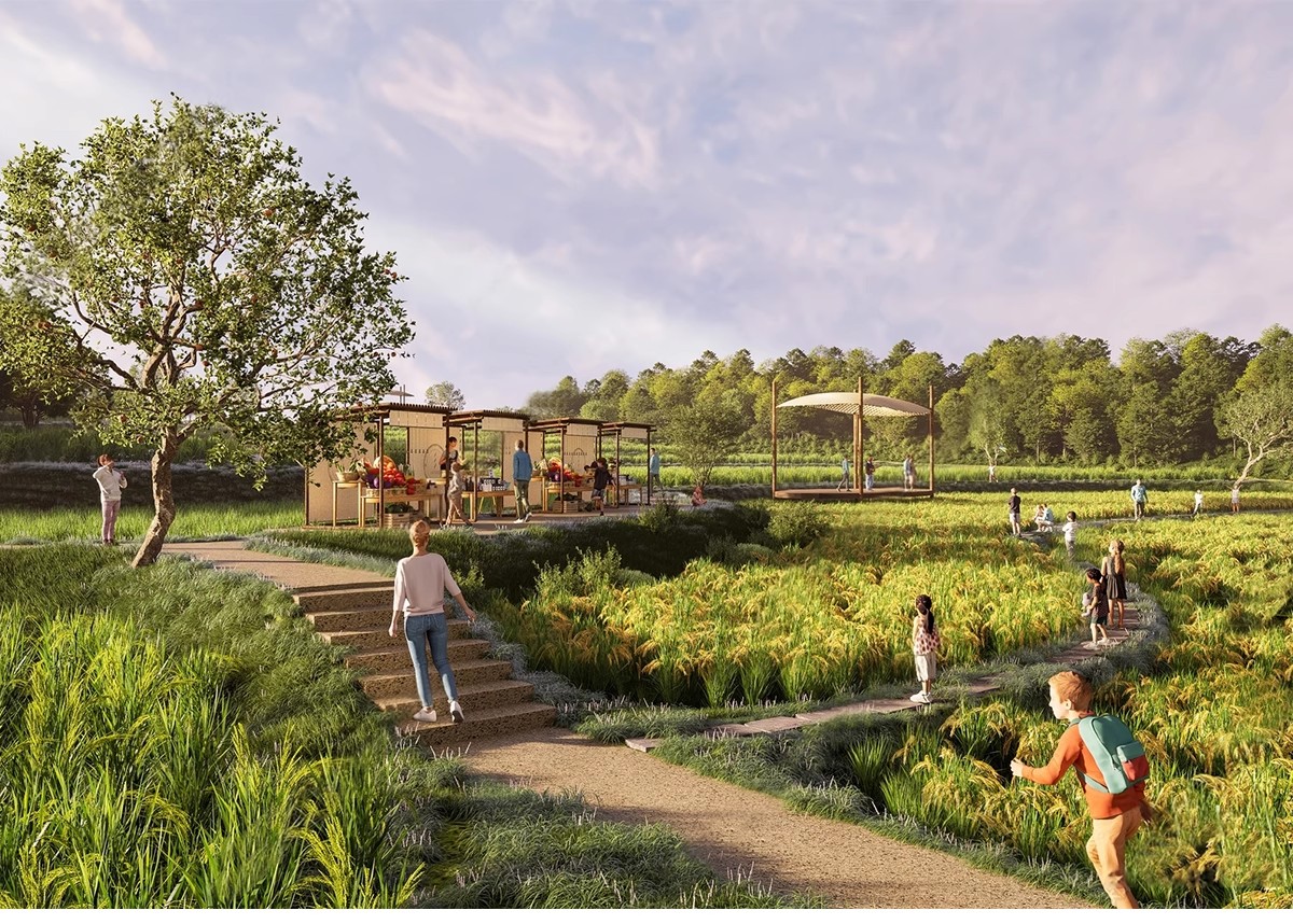 图片[4]-美丽乡村稻田农庄民宿餐厅咖啡厅景观田园公园野餐露营网红SU模型-大怪兽分享