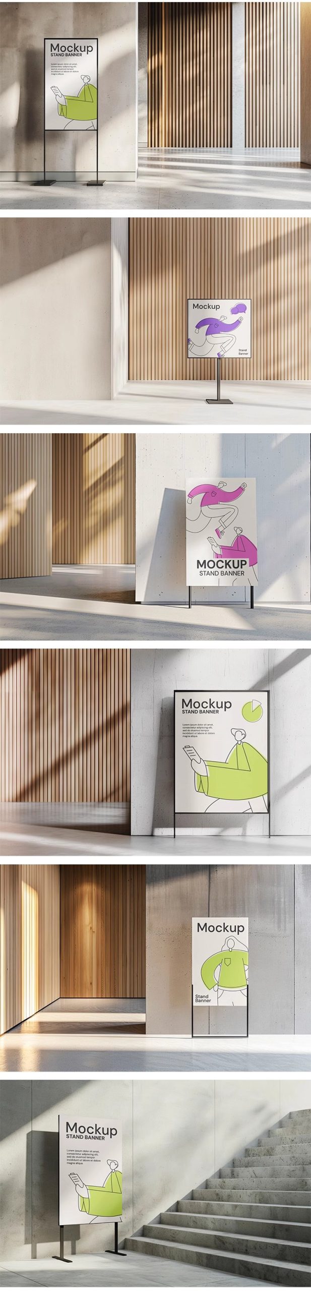 图片[4]-室内路引导视牌指示牌水牌广告海报效果展示贴图样机PSD设计素材-大怪兽分享